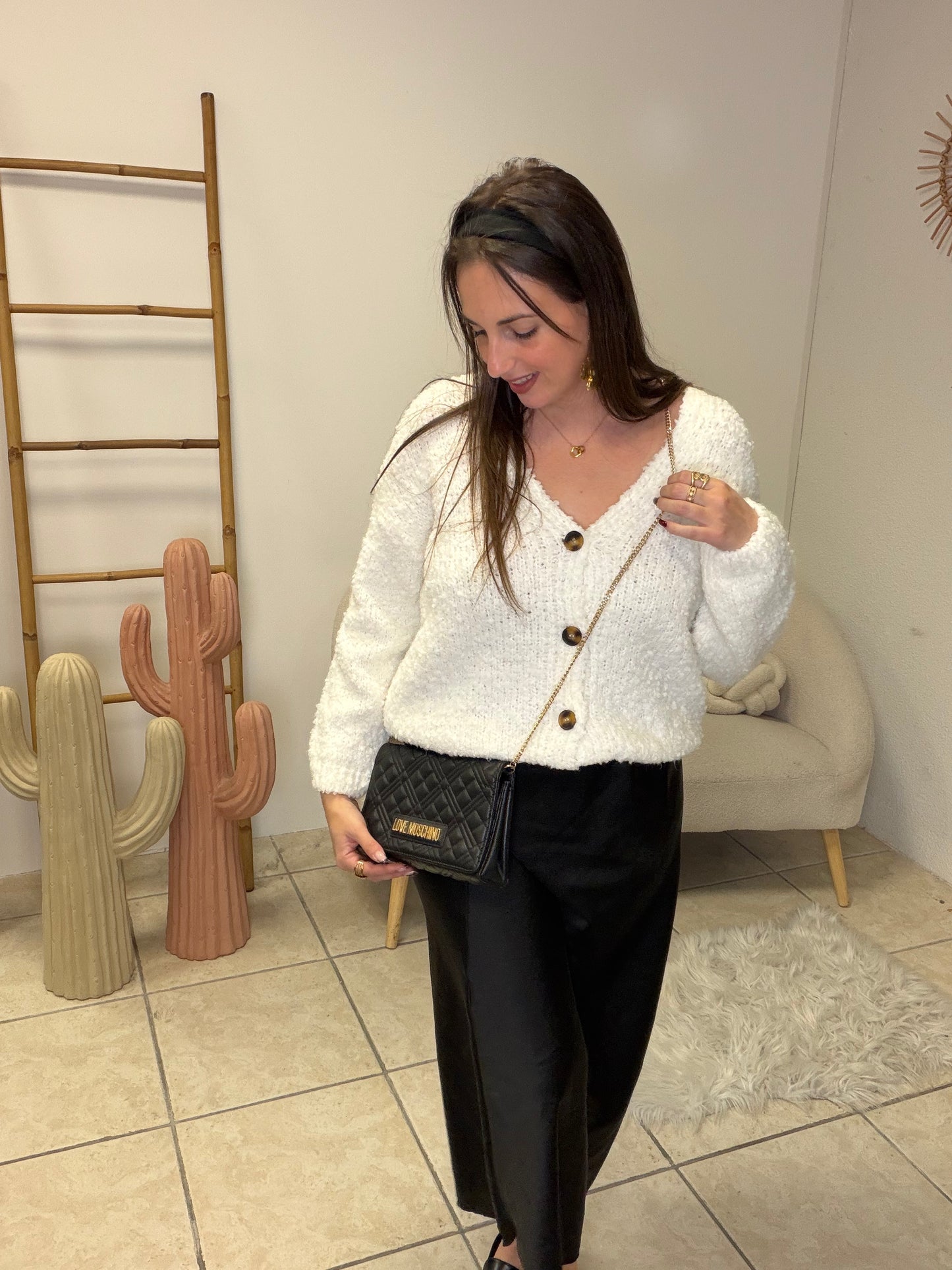 Gilet blanc taille unique