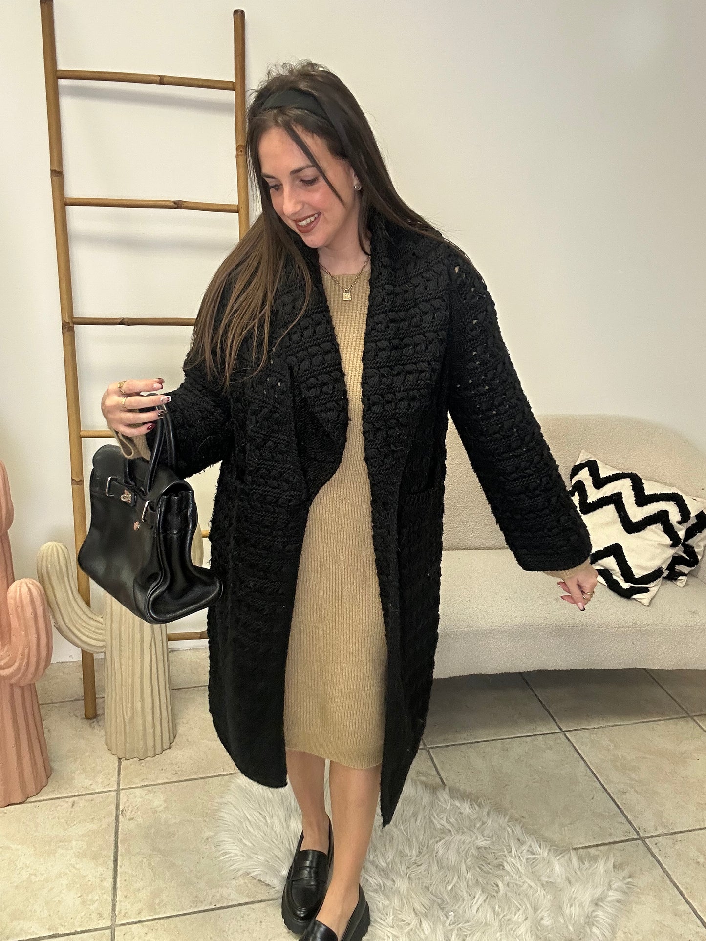 Gilet en maille taille unique