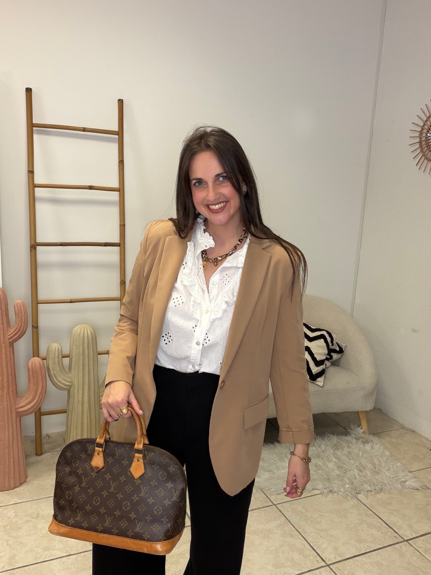 Blazer camel taille M