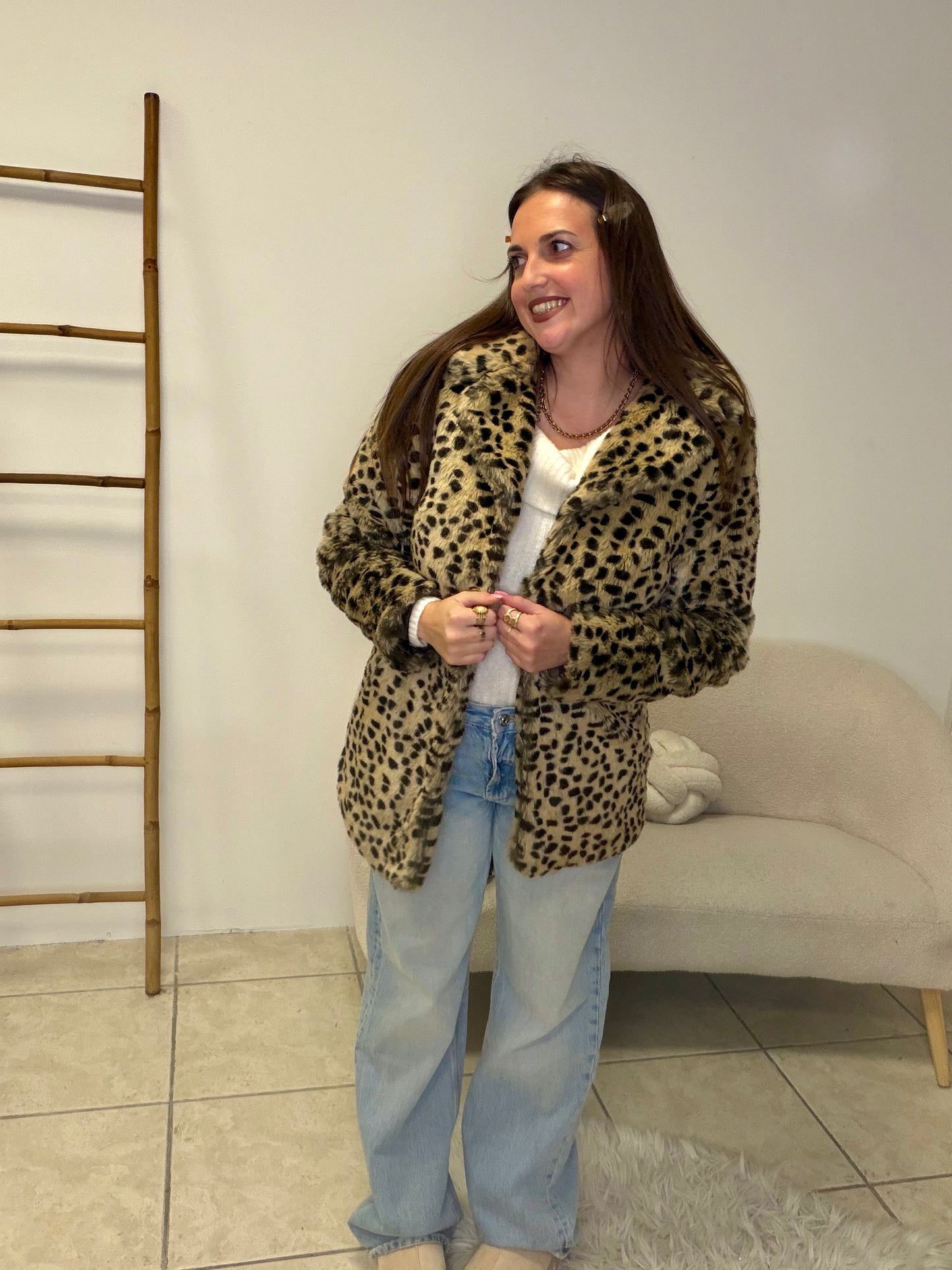 Veste fausse fourrure taille M