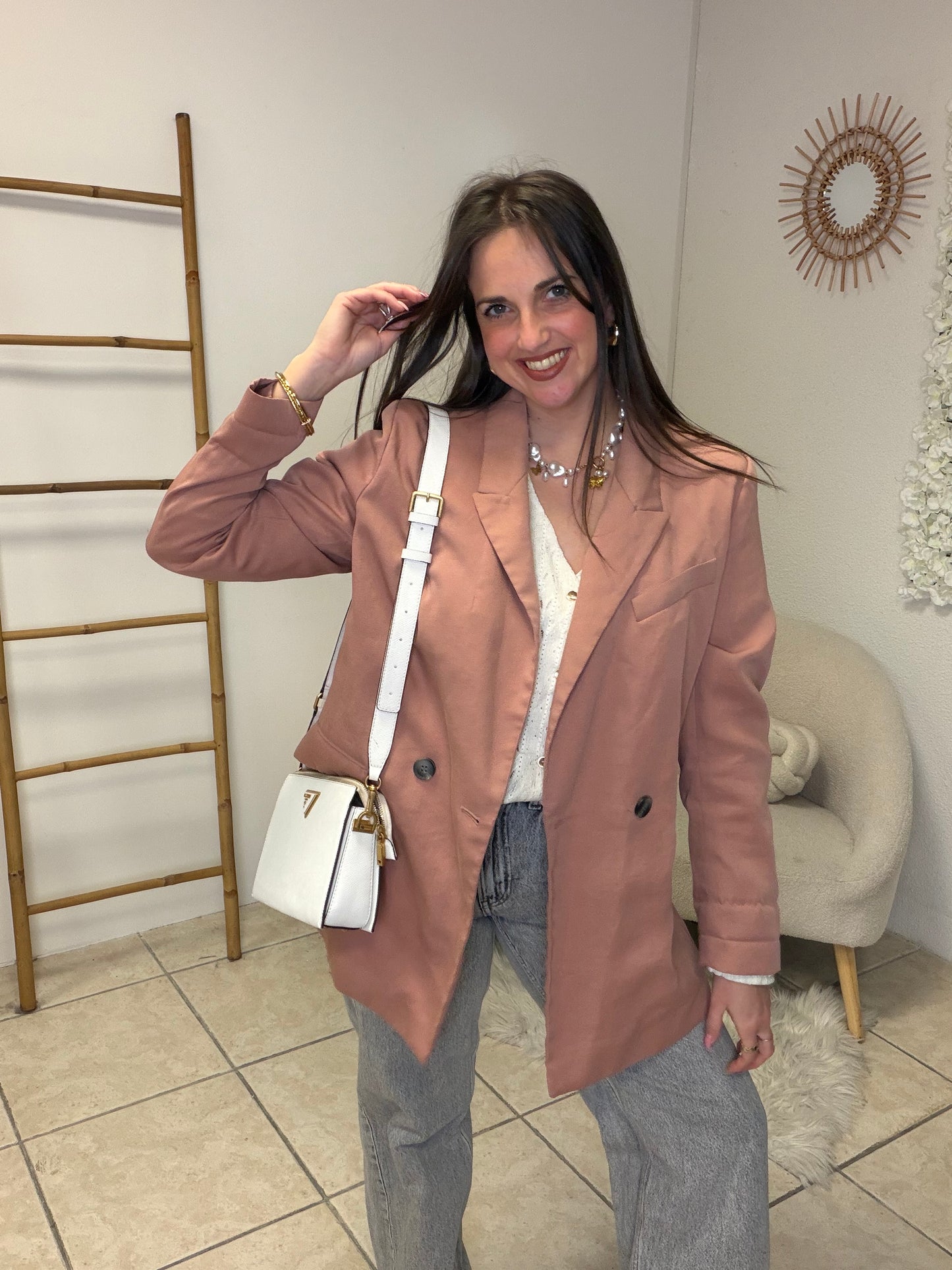 Blazer rose H&M taille M