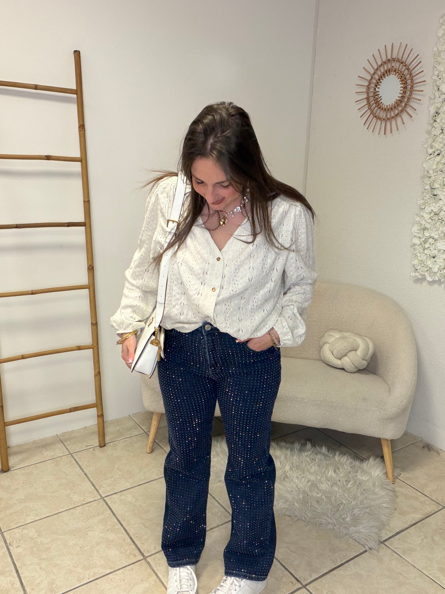 Jean à strass taille 38