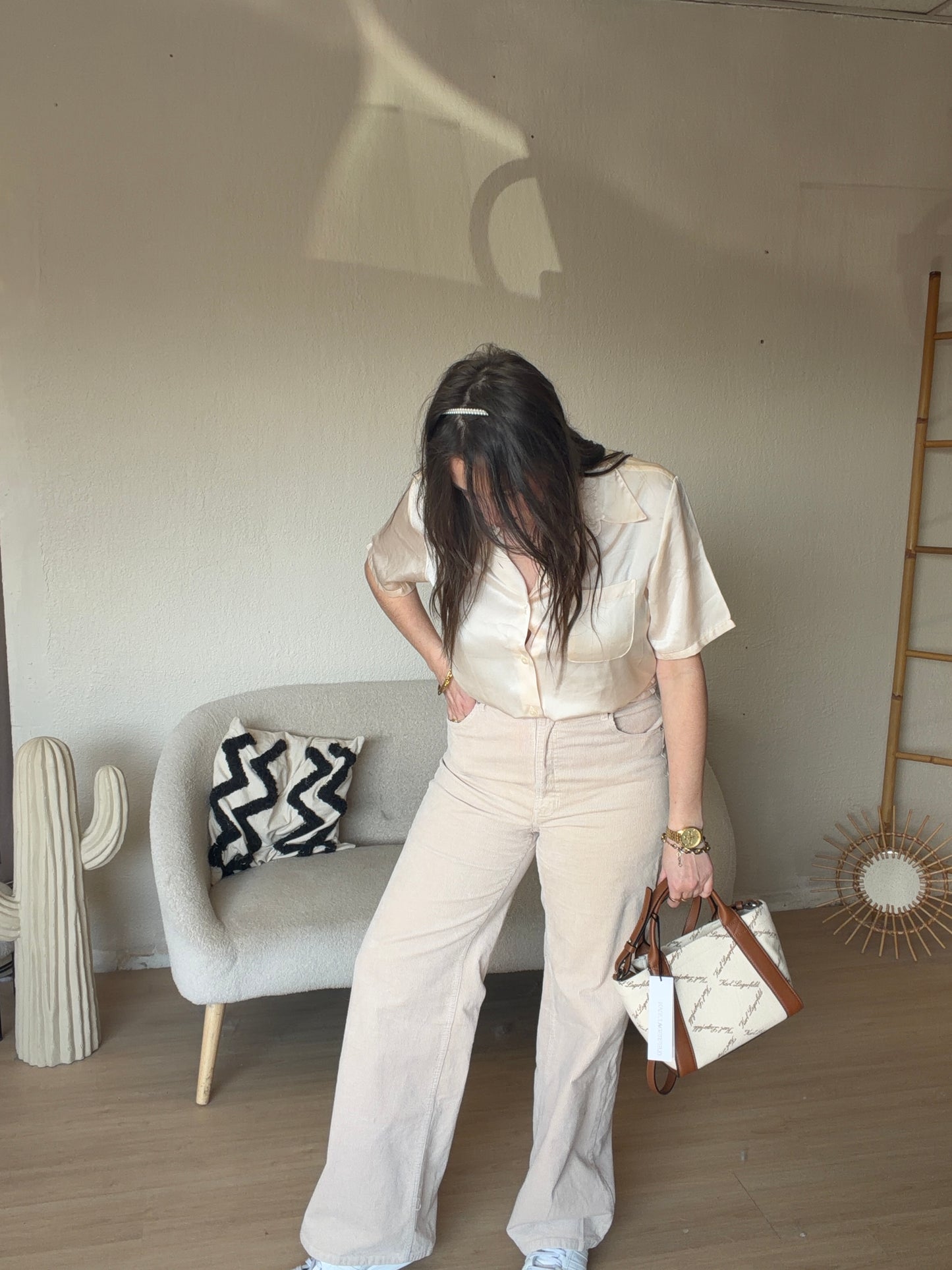 Chemise satinée taille M