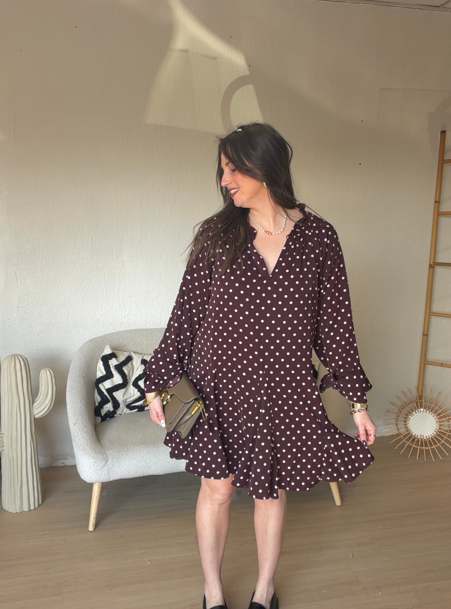 Robe à pois taille M/L