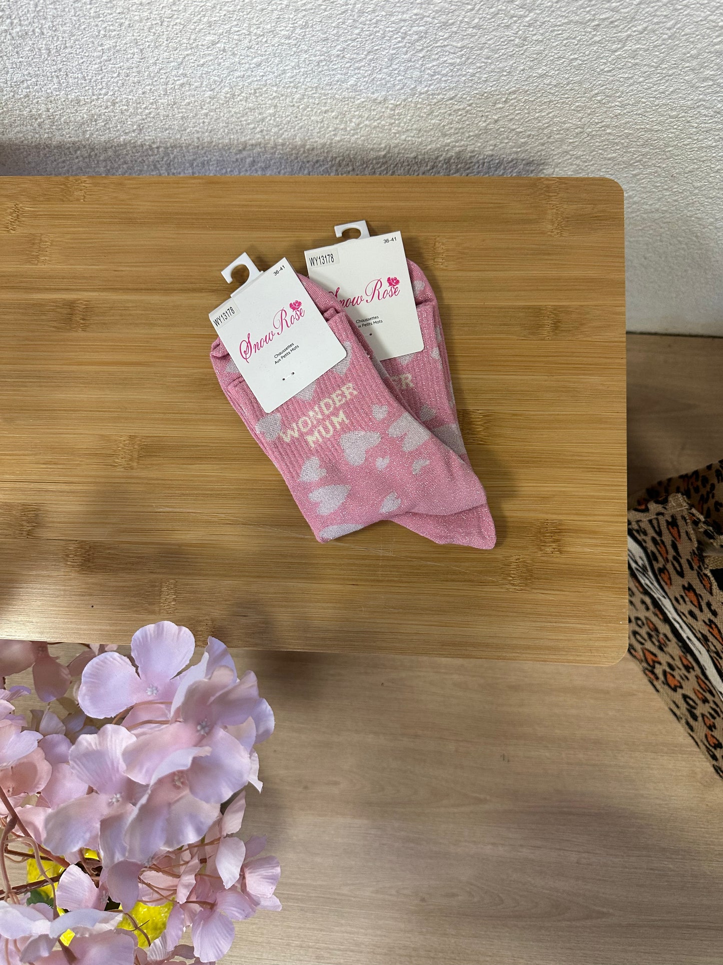 CHAUSSETTES WONDER MUM ROSE CLAIR