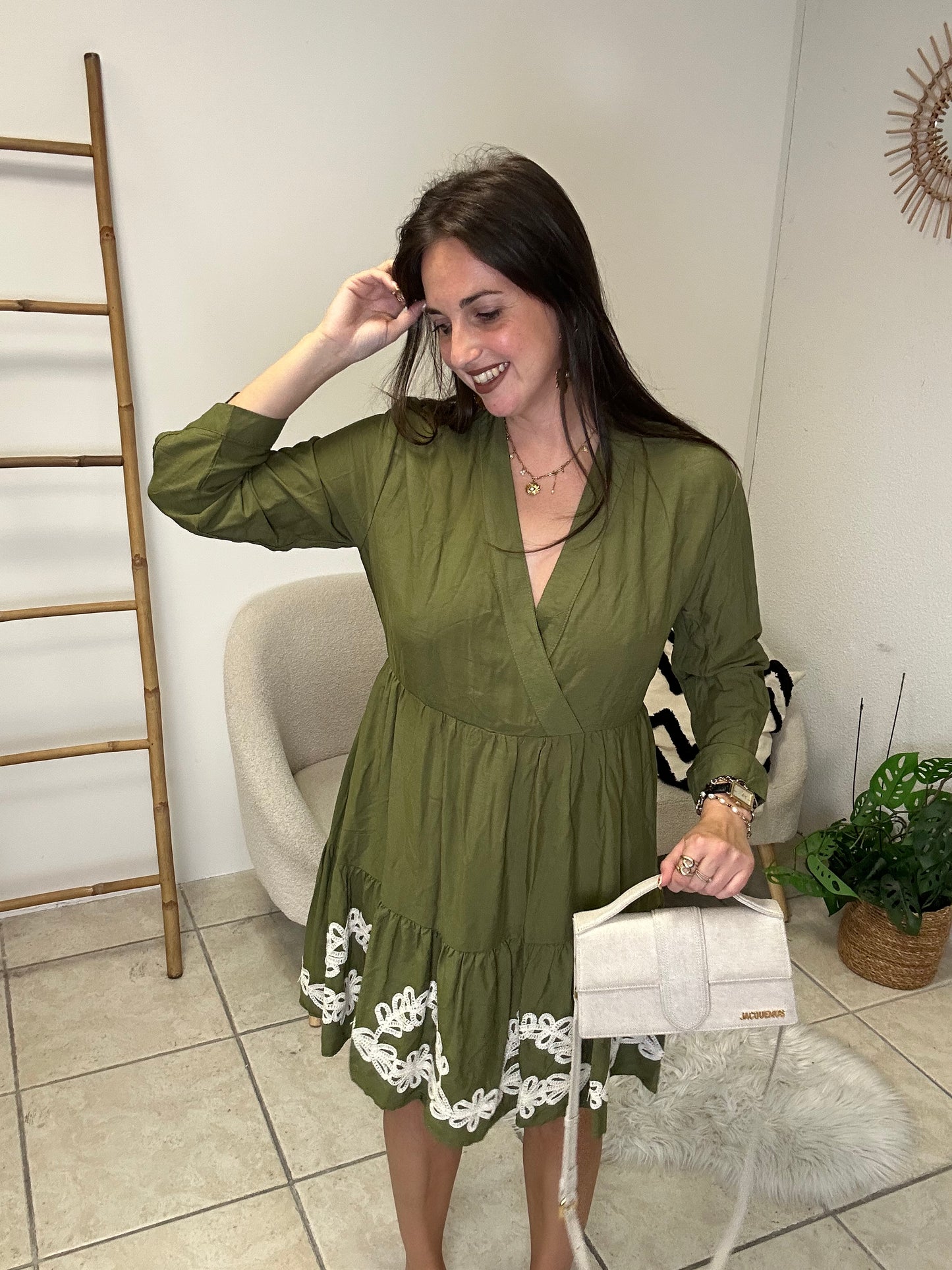 Robe verte taille M
