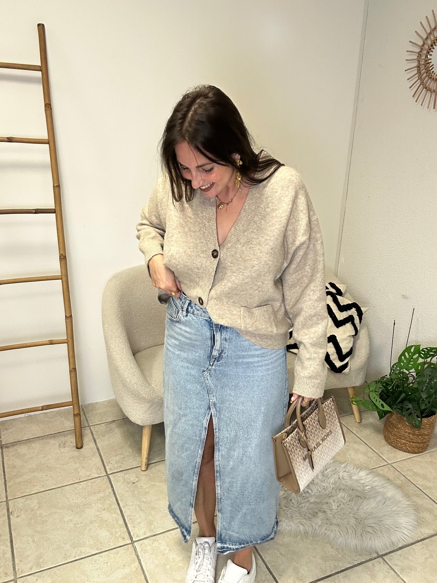 Jupe en jean Pull&Bear taille L