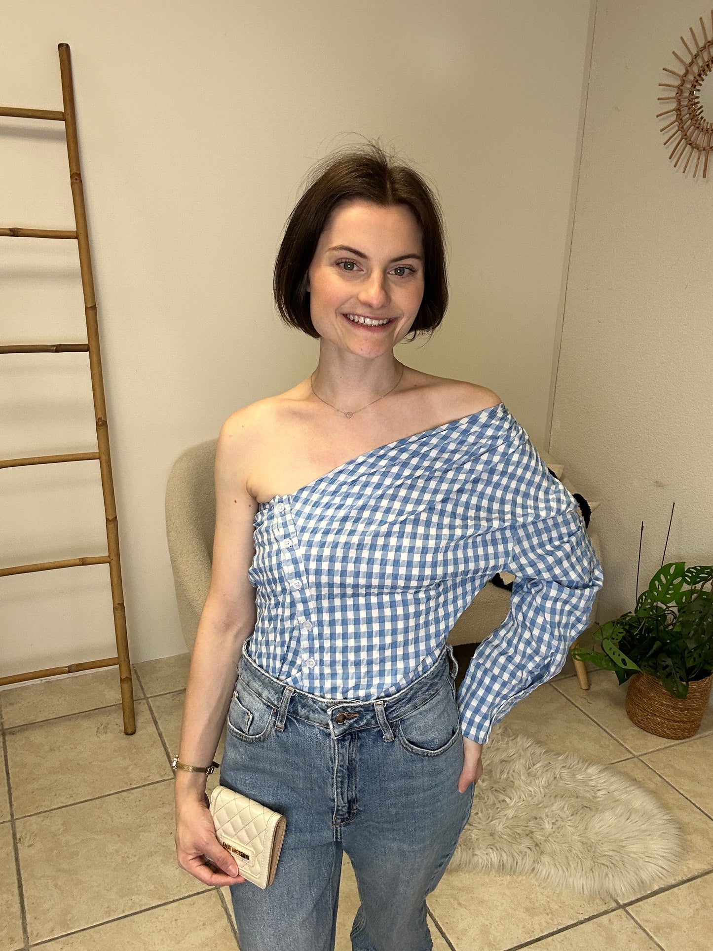 Blouse vichy taille XS/S