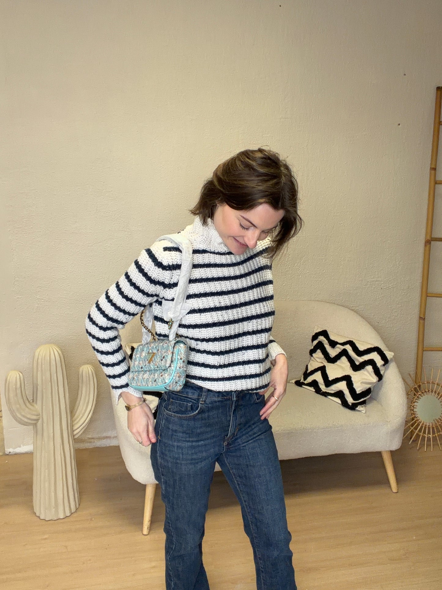 Pull marinière Zara taille S