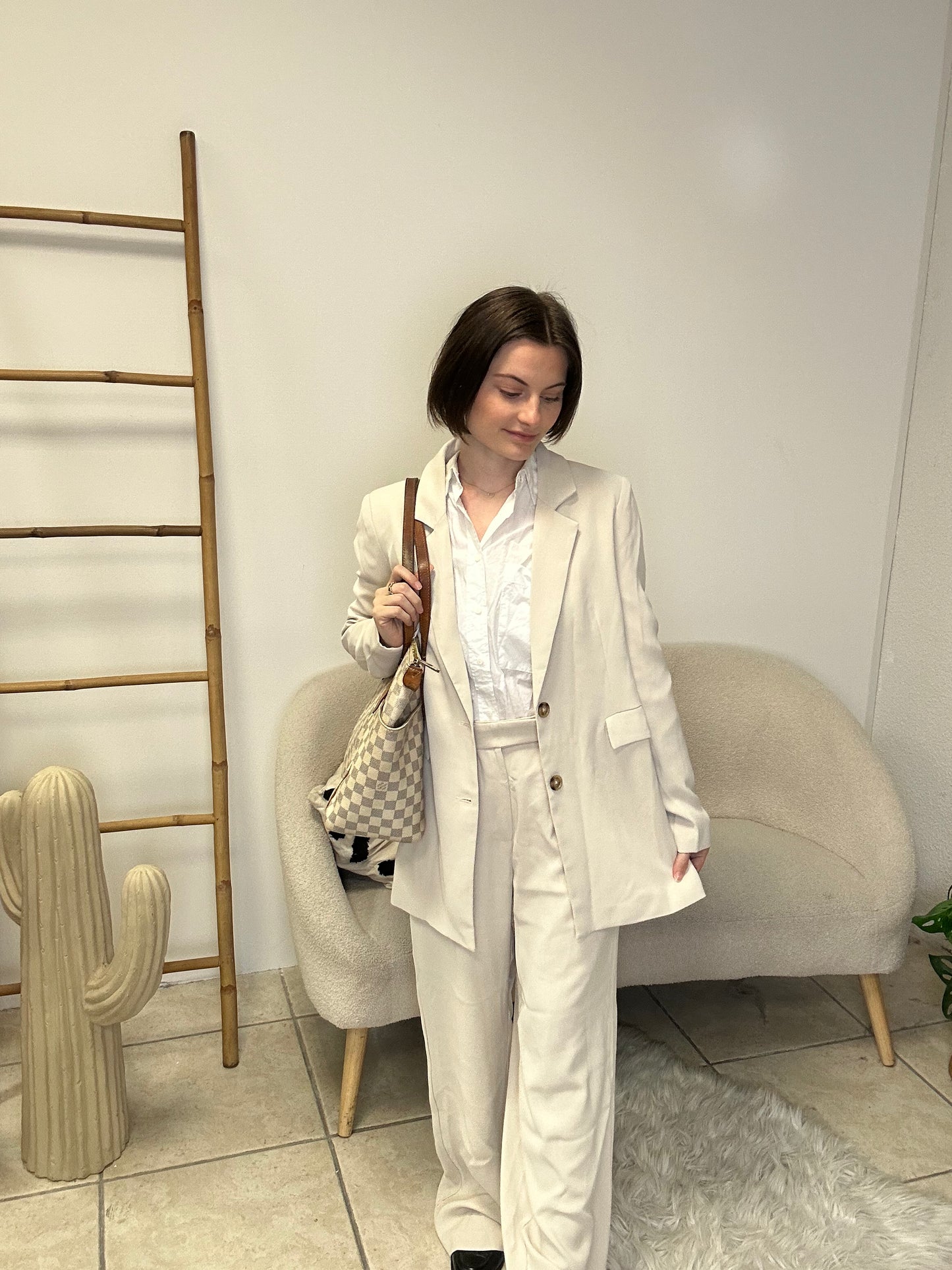 Ensemble de blazer beige taille XS