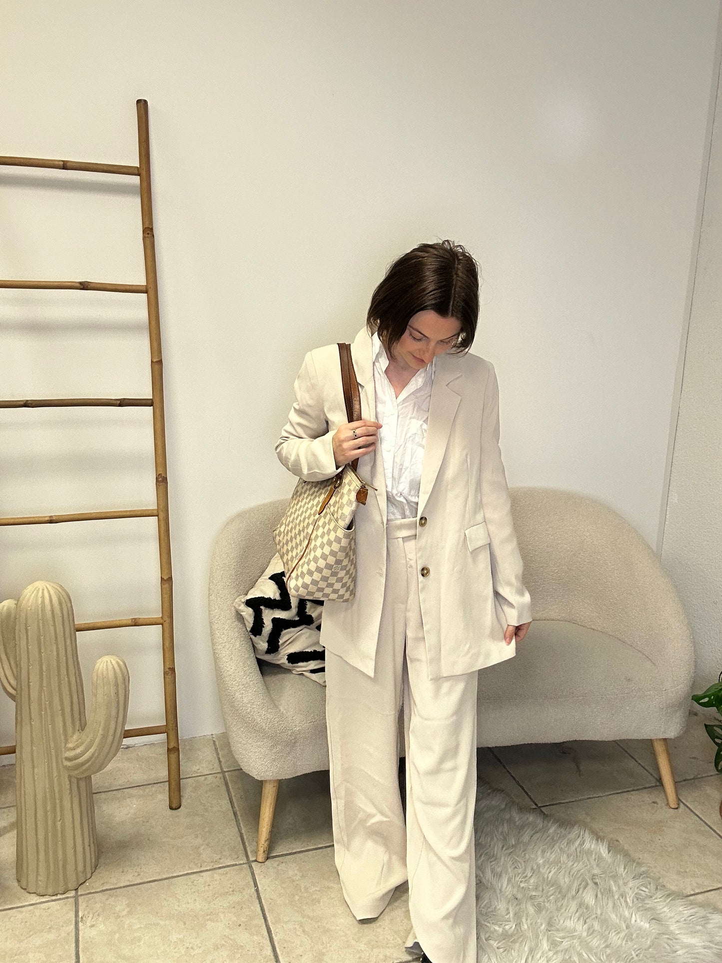 Ensemble de blazer beige taille XS