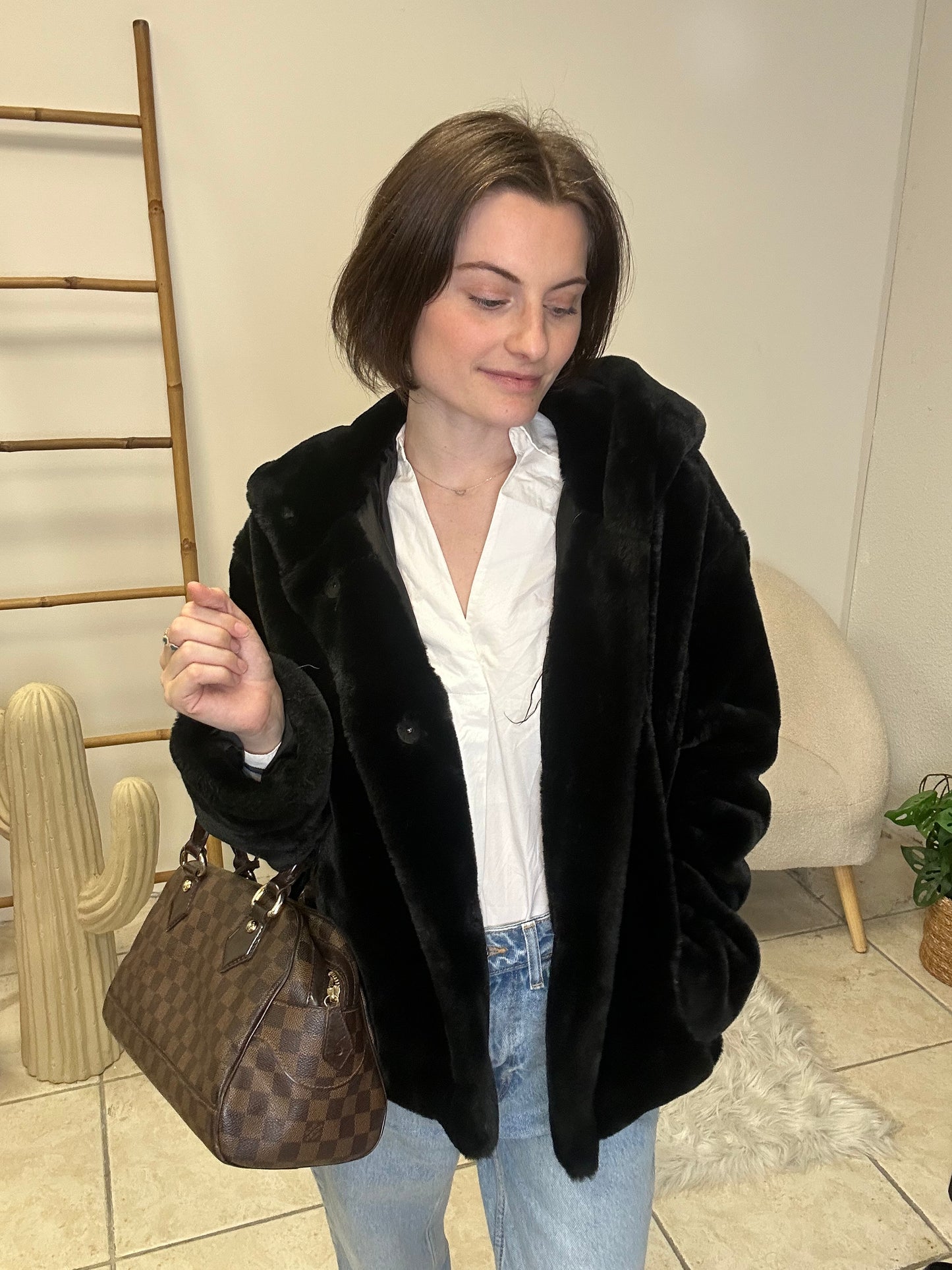 Fausse fourrure Stradivarius taille S