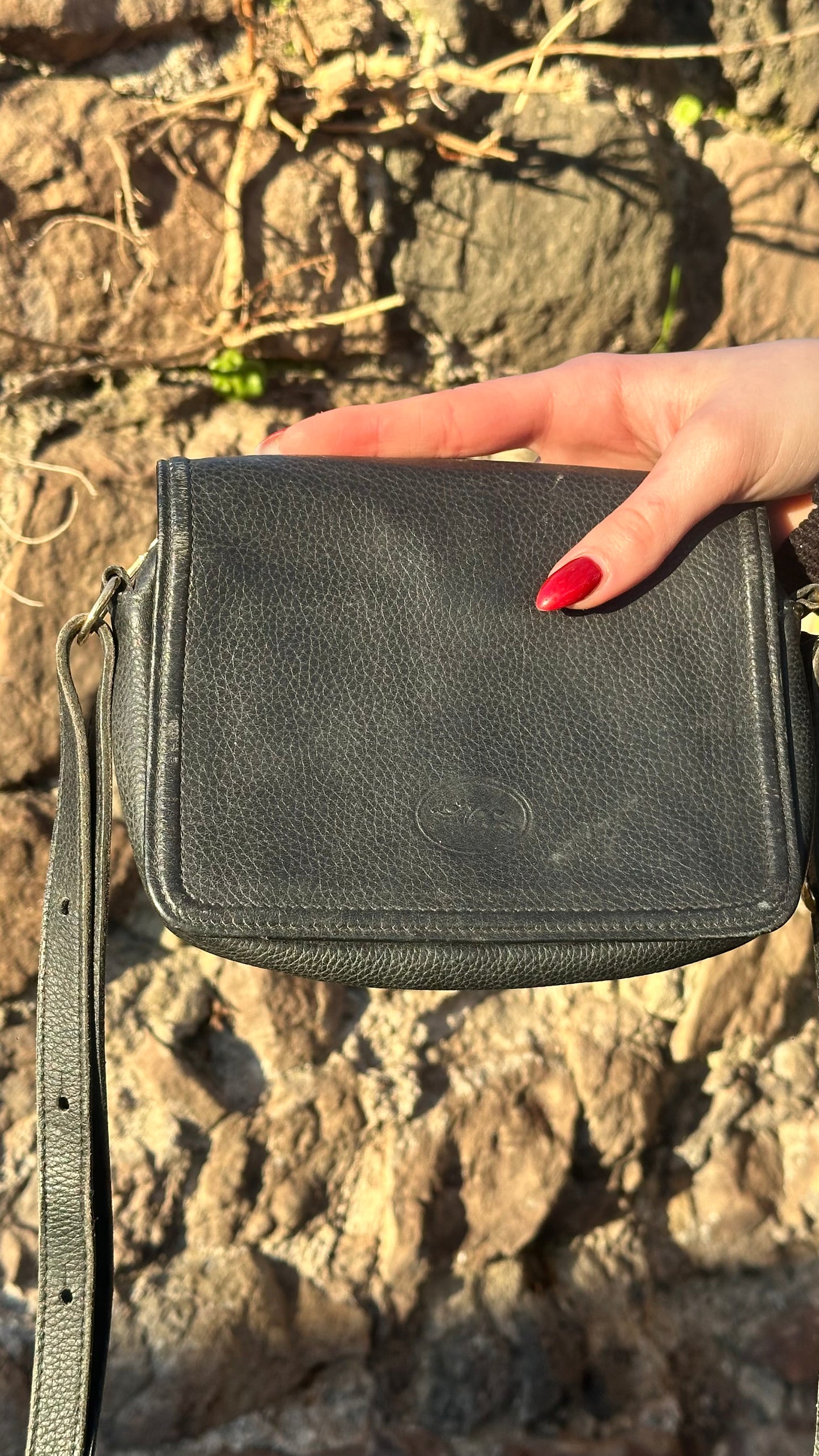 Pochette à bandoulière Longchamp en cuir