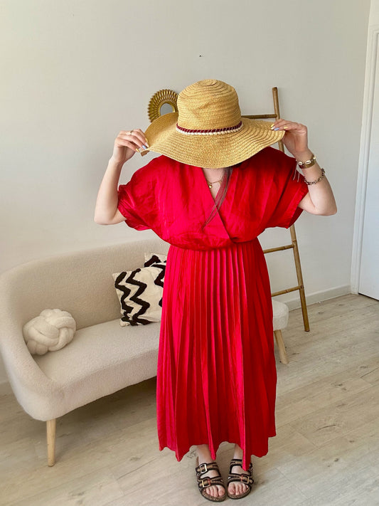 Robe plissée taille unique