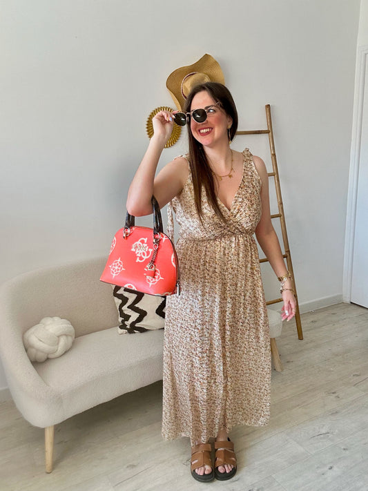 Robe longue fleurie