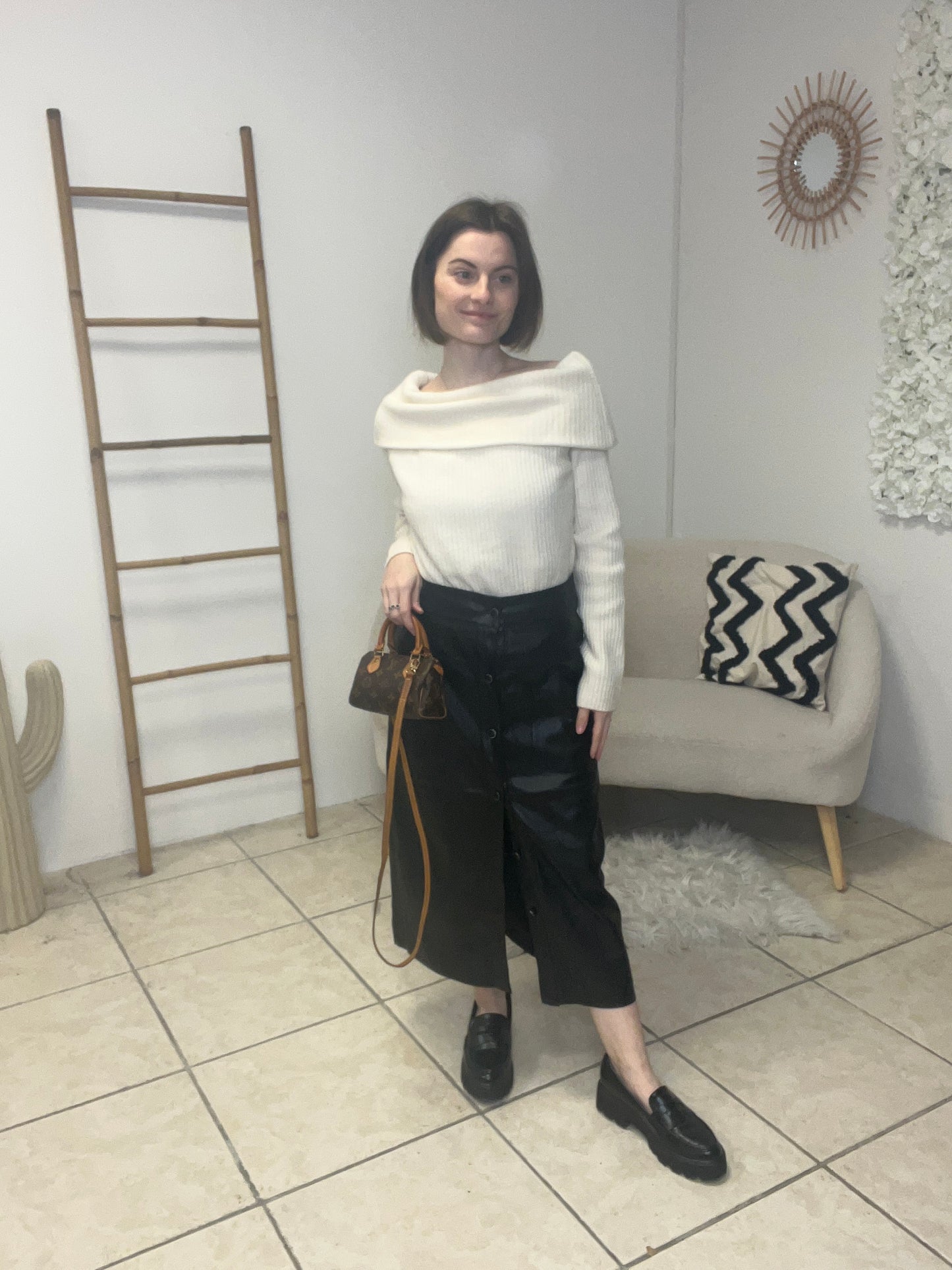 Jupe simili cuir taille S