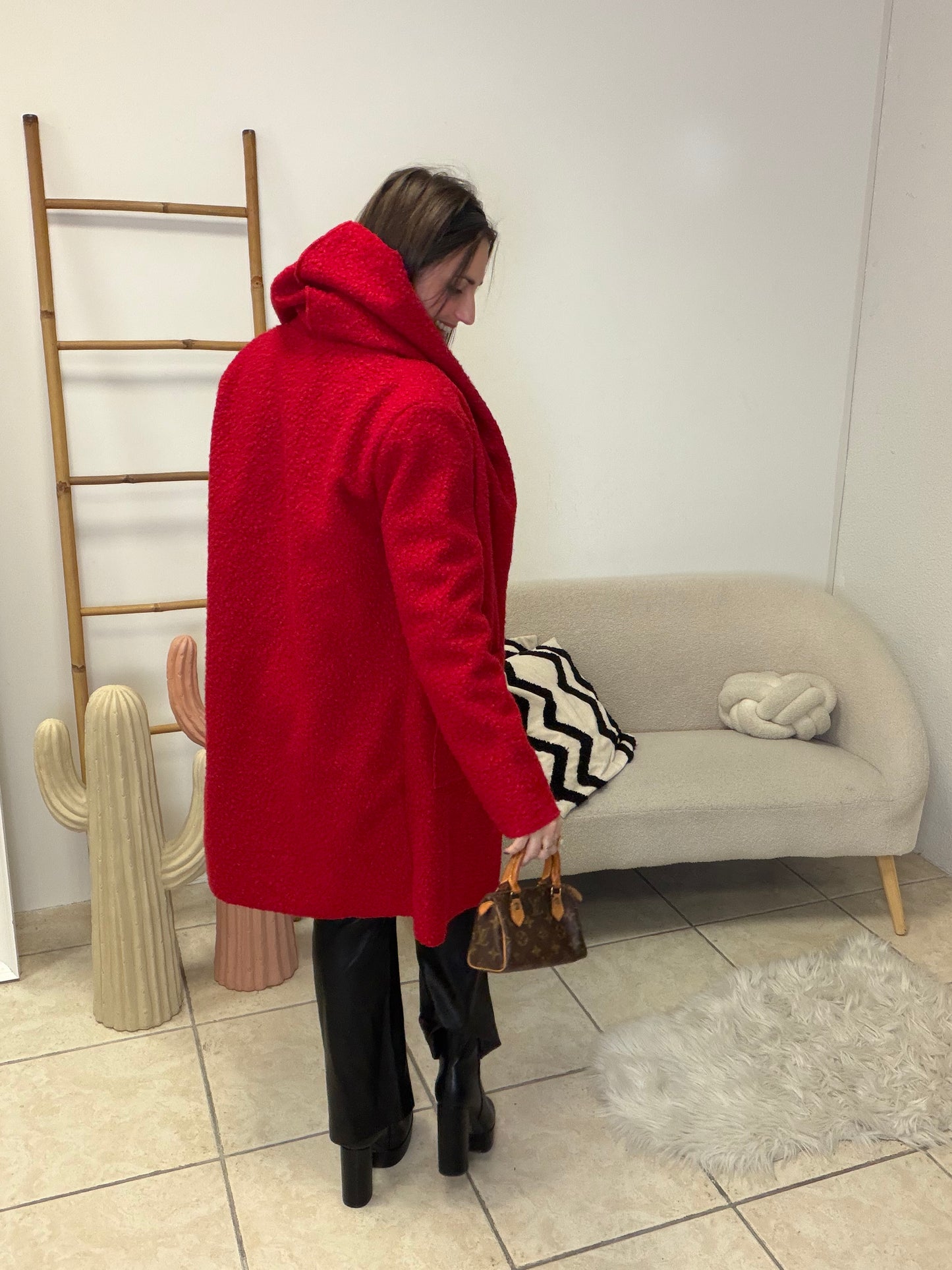 Manteau moumoute taille unique