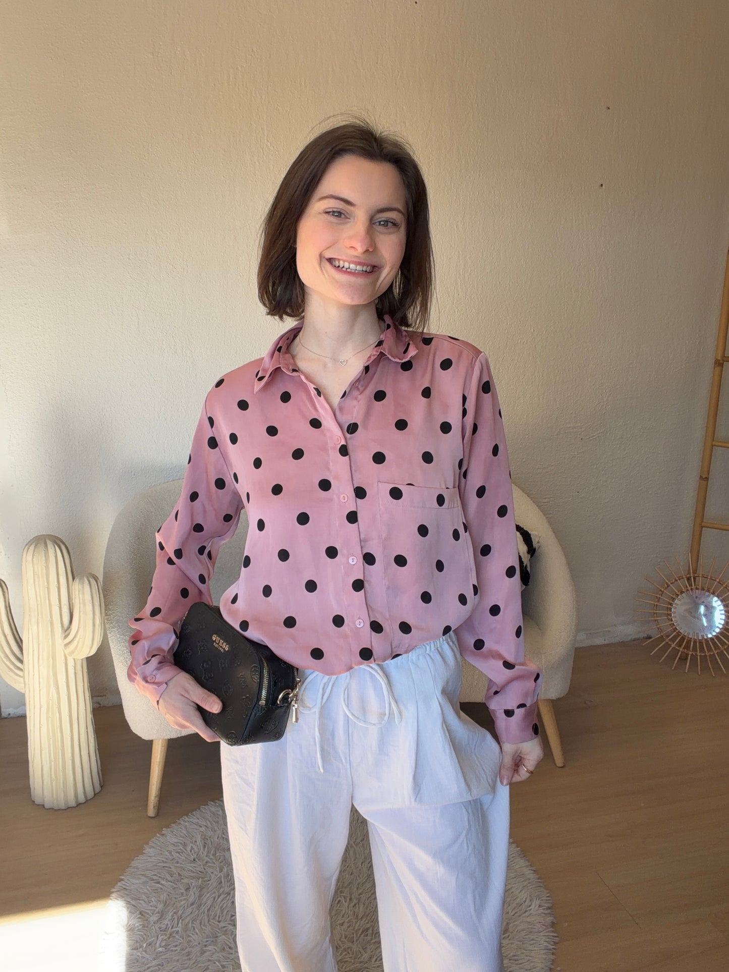 Chemise pois Zara taille XS