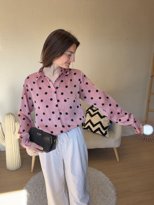 Chemise pois Zara taille XS