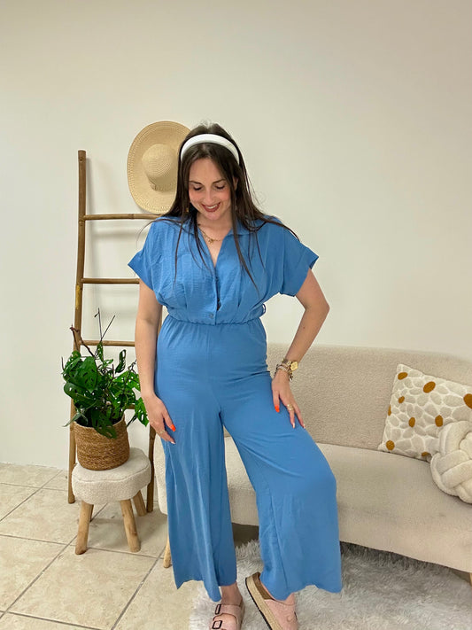 Combi fluide bleue taille unique
