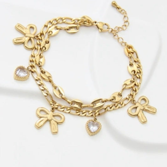 Bracelet breloques noeud