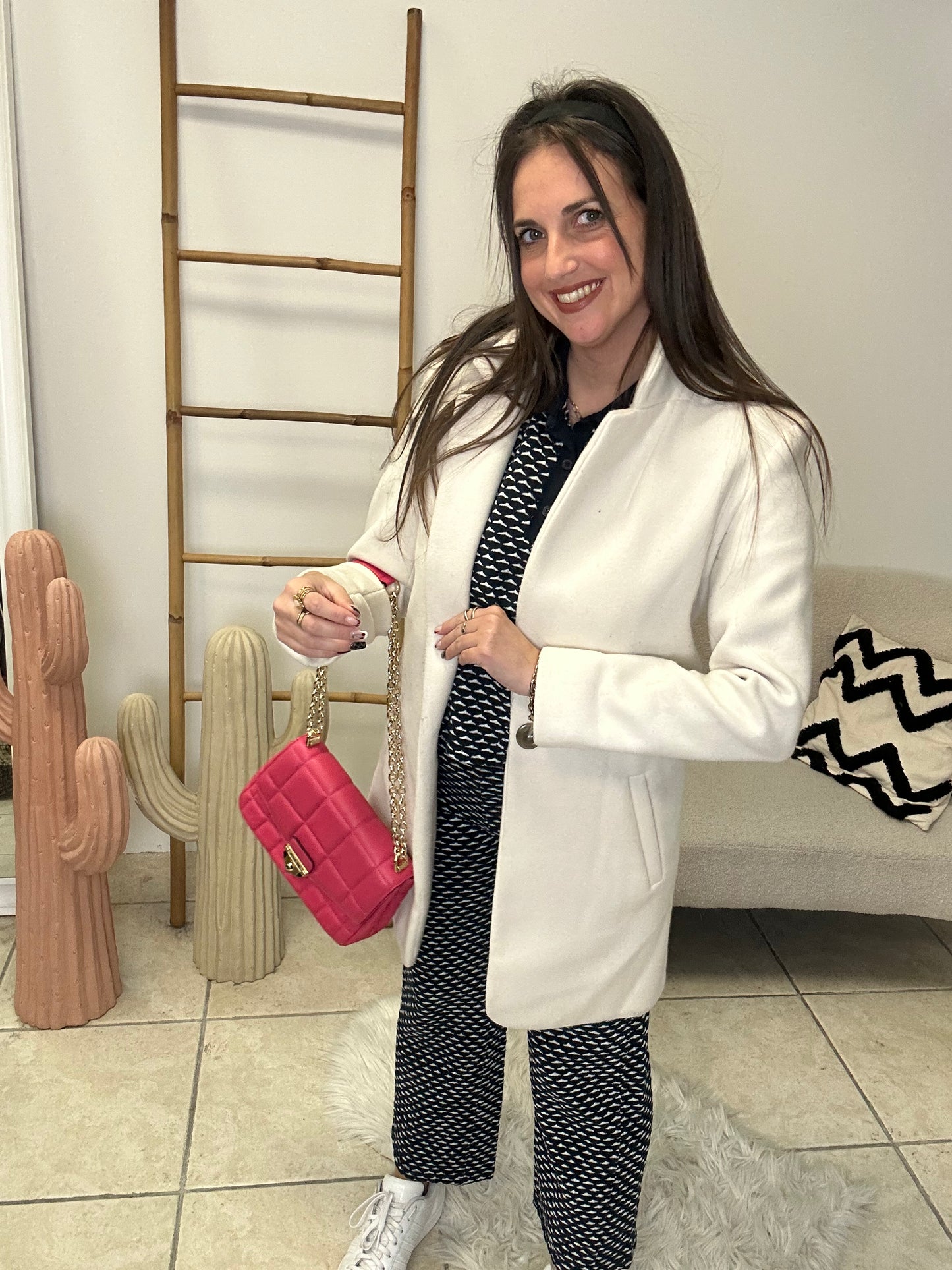 Manteau beige taille unique