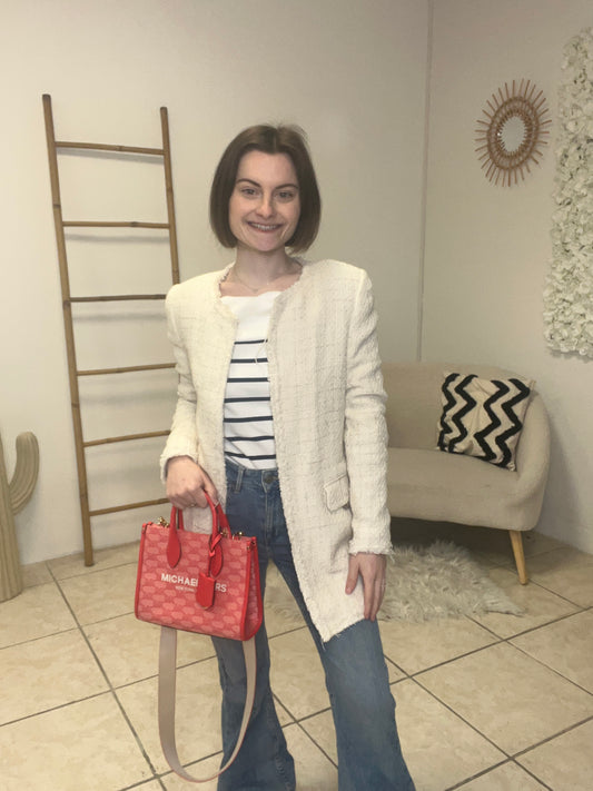 Blazer en tweed Mango taille S