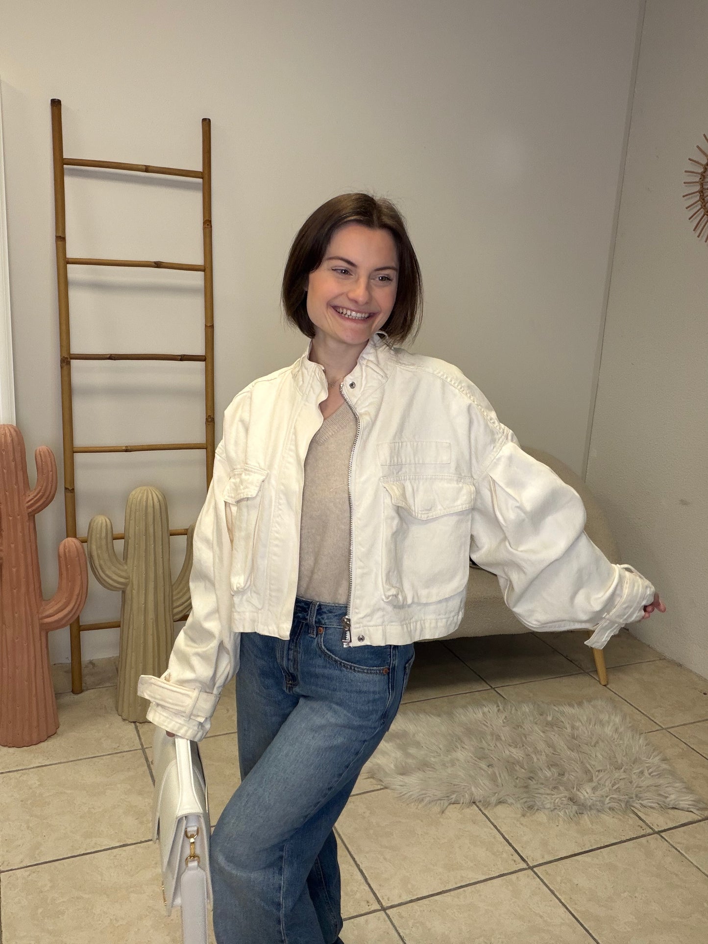 Veste en jean taille XS/S