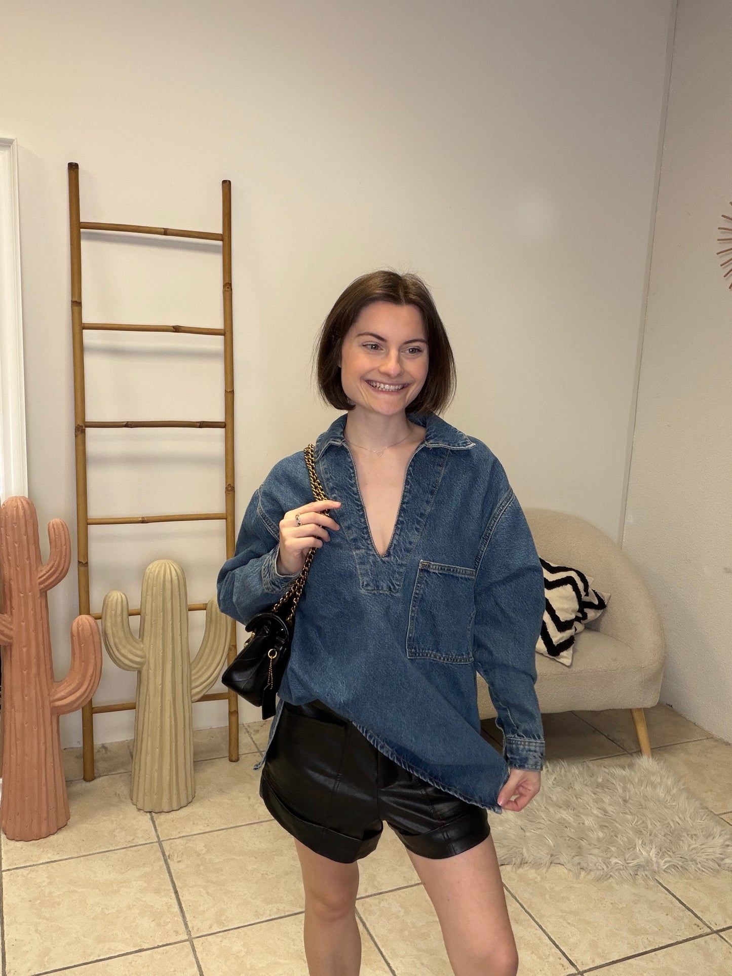 Chemise en jean Zara taille S