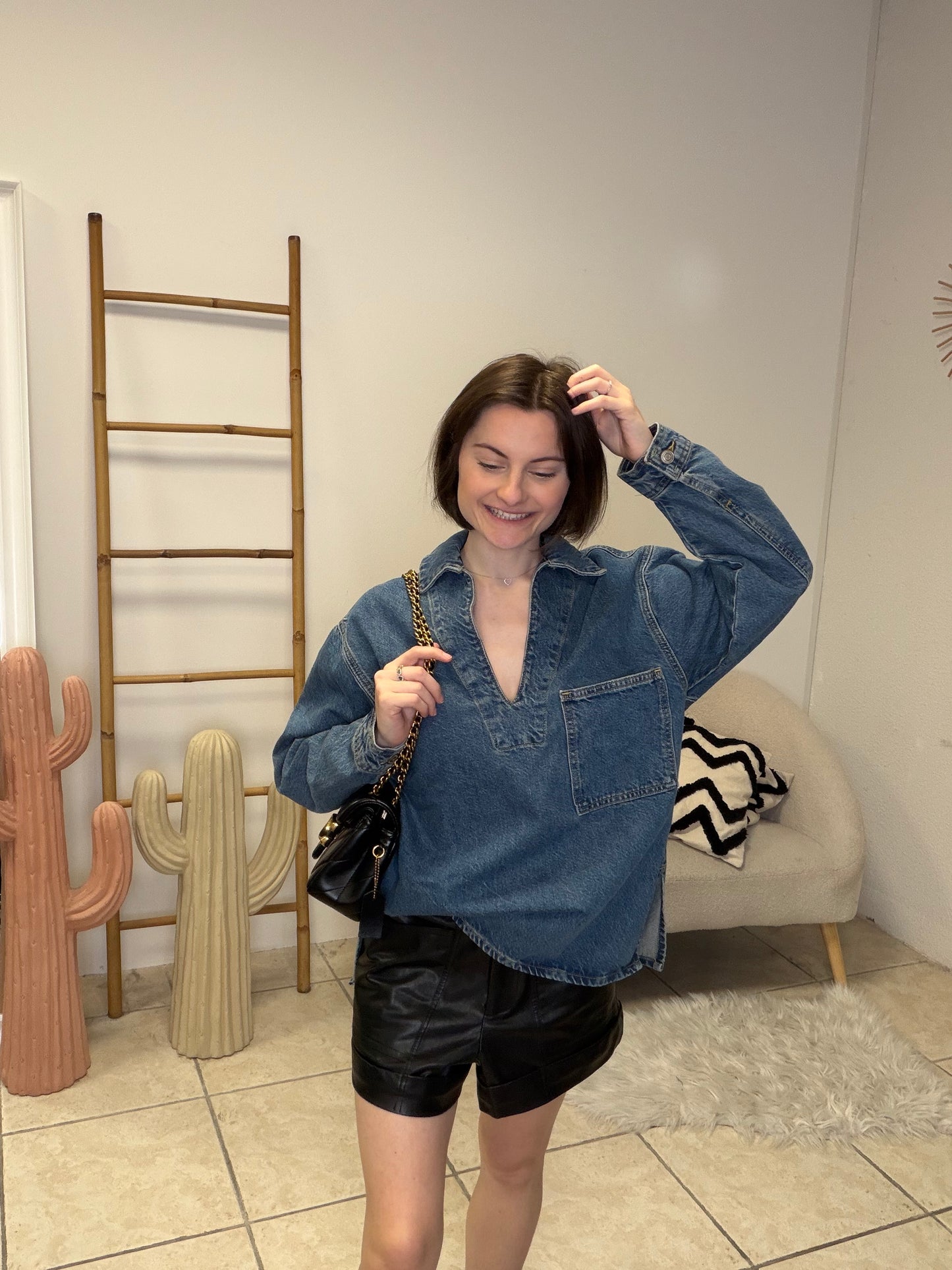 Chemise en jean Zara taille S