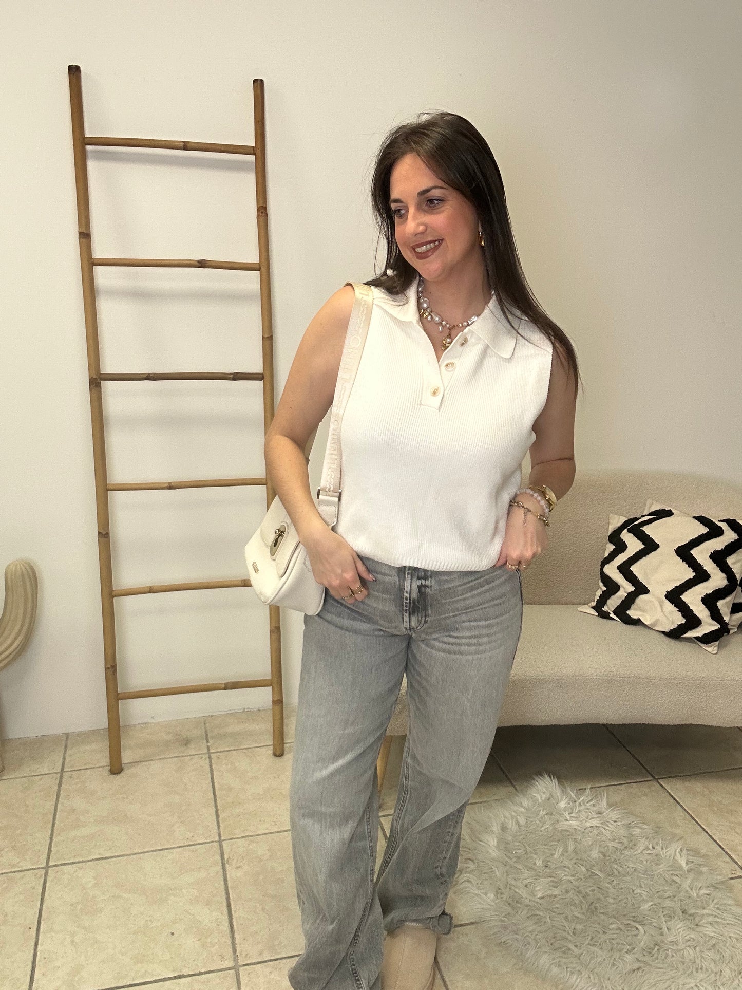 Pull sans manche Mango taille S