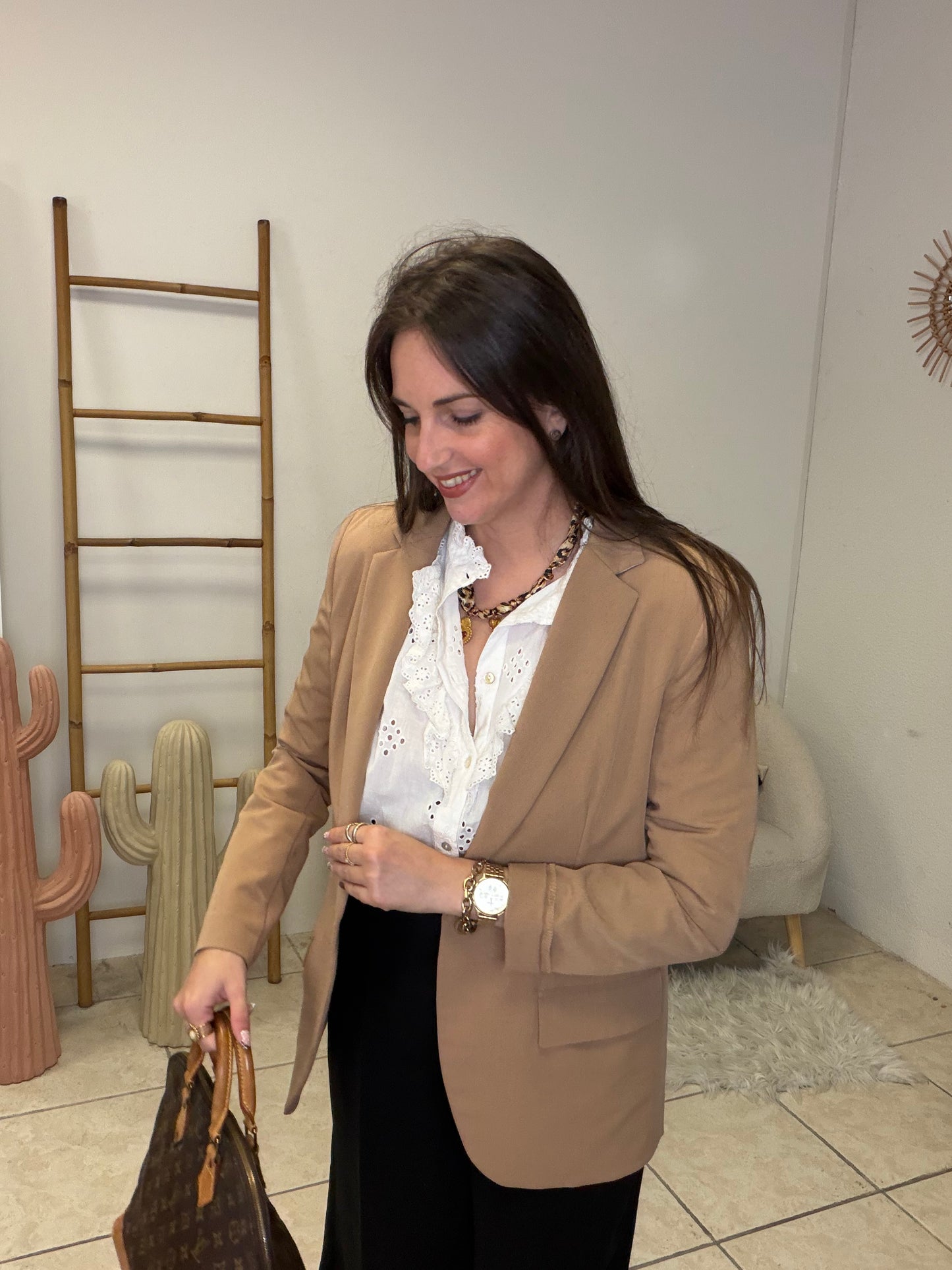 Blazer camel taille M