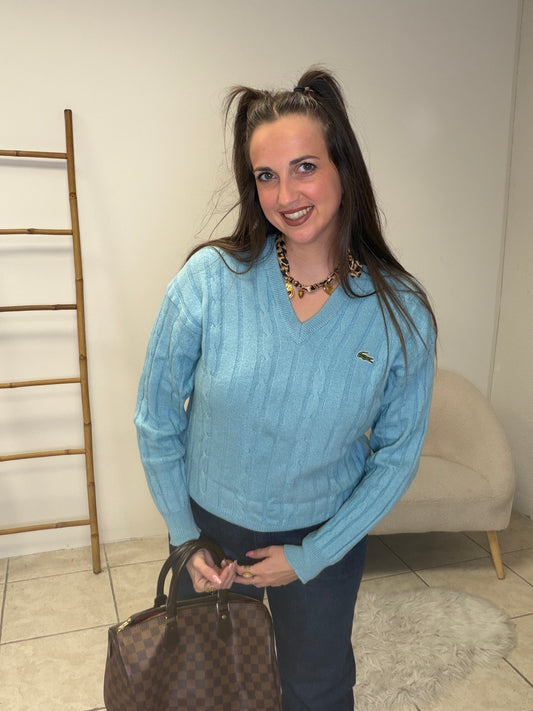Pull torsadé Lacoste taille L