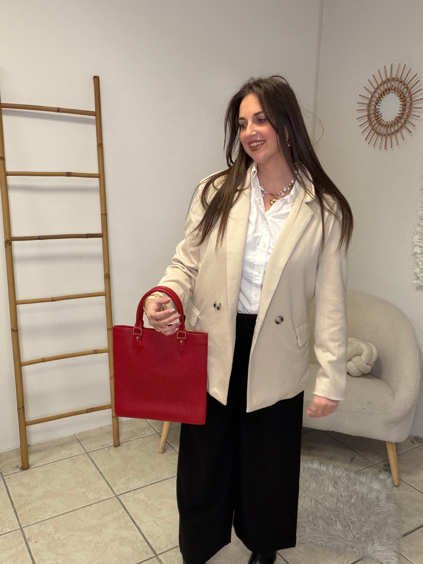 Blazer beige taille 36