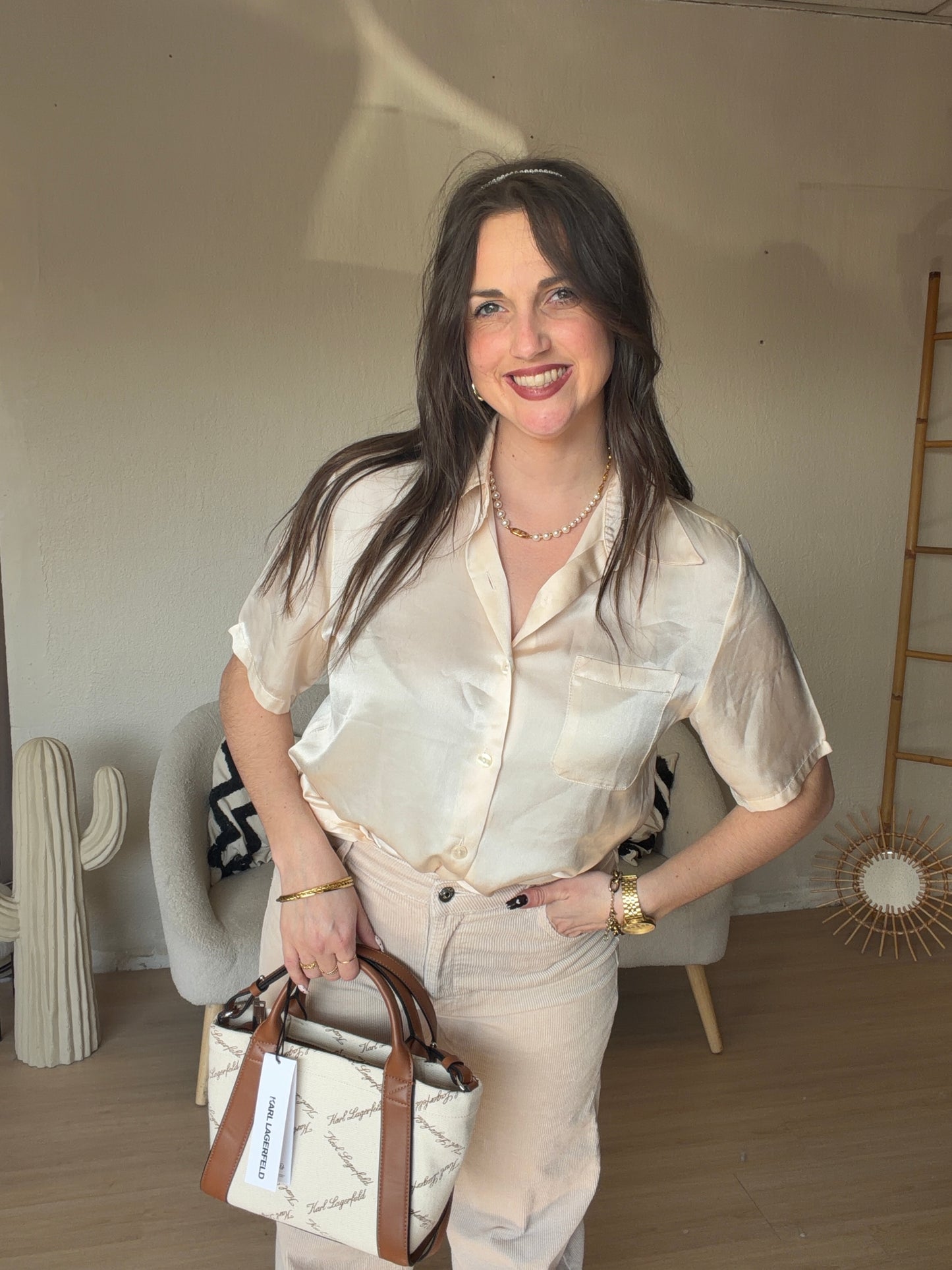 Chemise satinée taille M