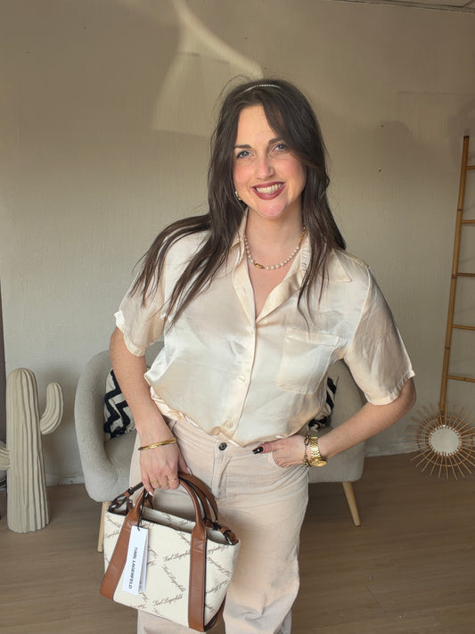 Chemise satinée taille M