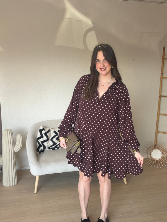 Robe à pois taille M/L