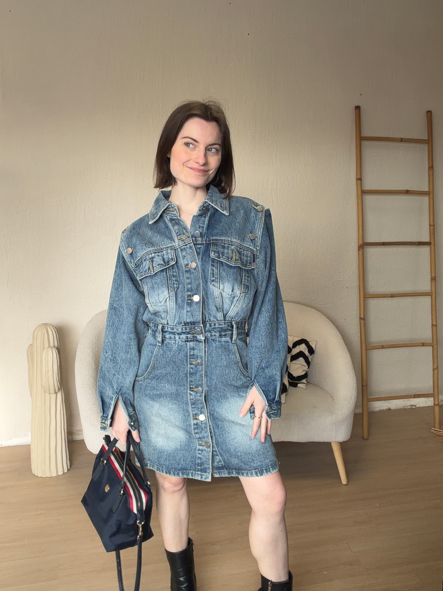 Robe en jean taille S