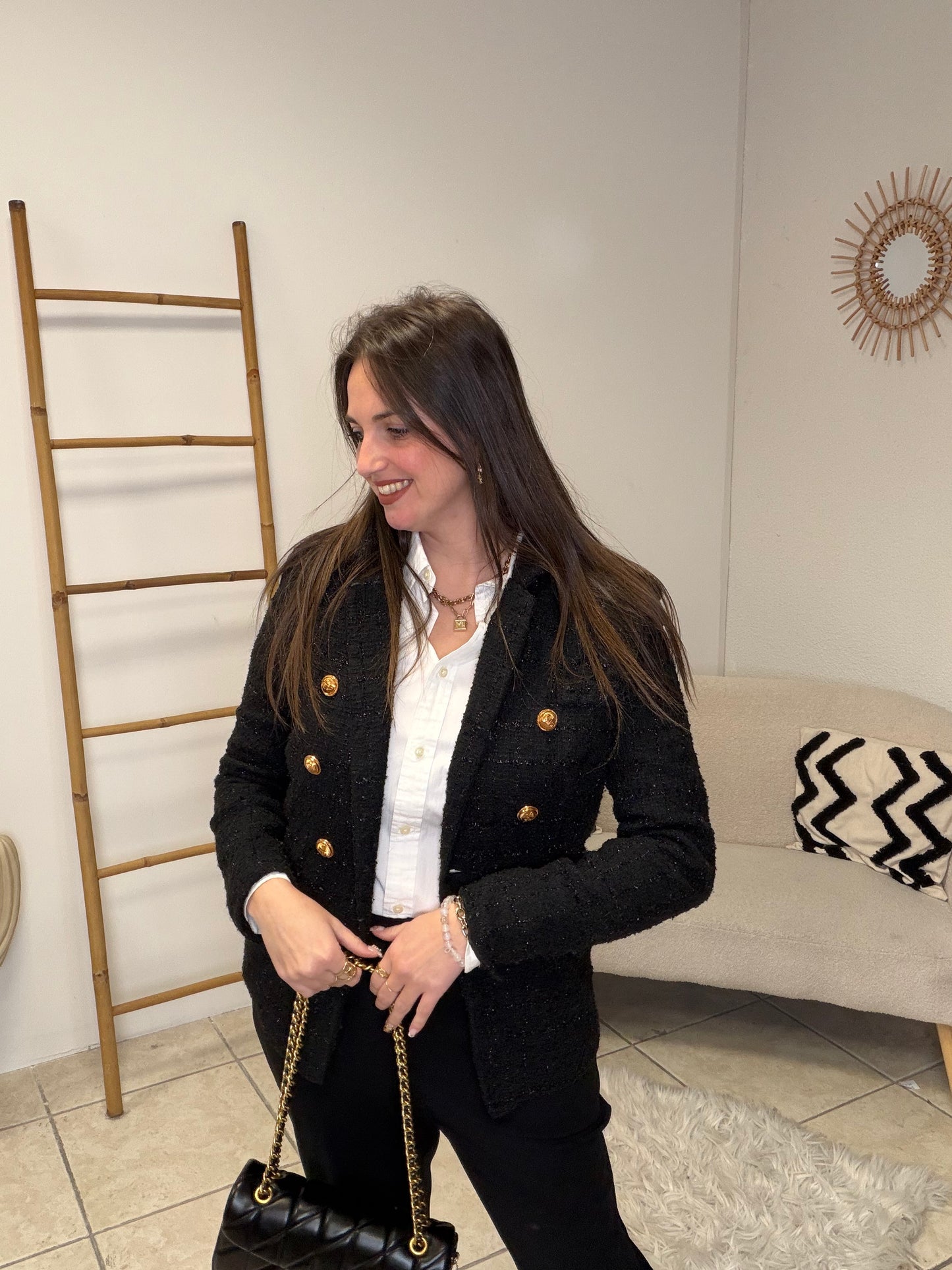 Blazer pailleté taille L