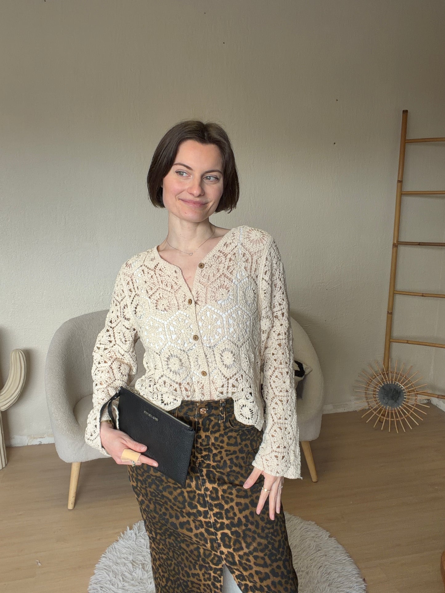 Gilet brodé taille XS/S