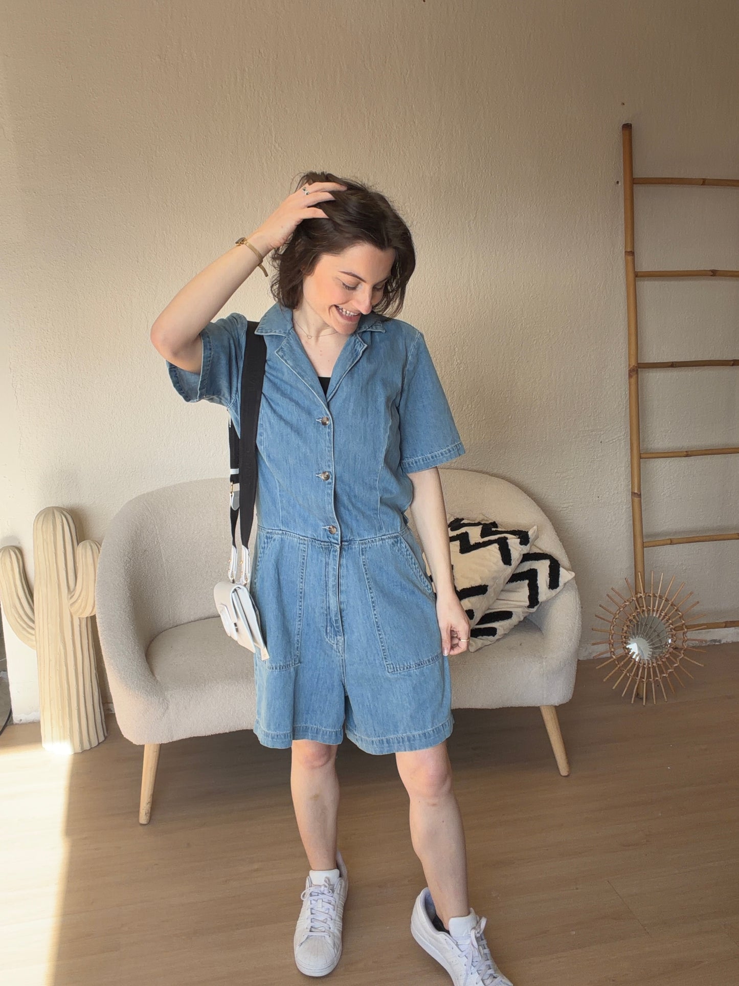 Combishort en jean taille S
