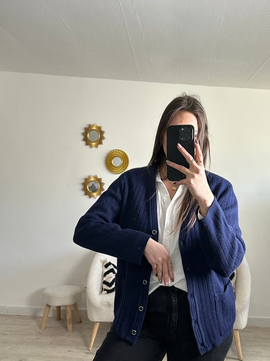 Gilet bleu marine taille L