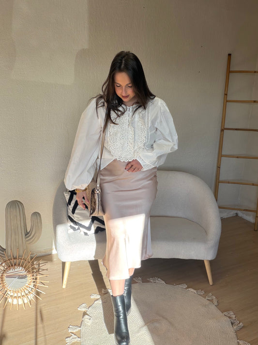 Jupe satinée taille S/M