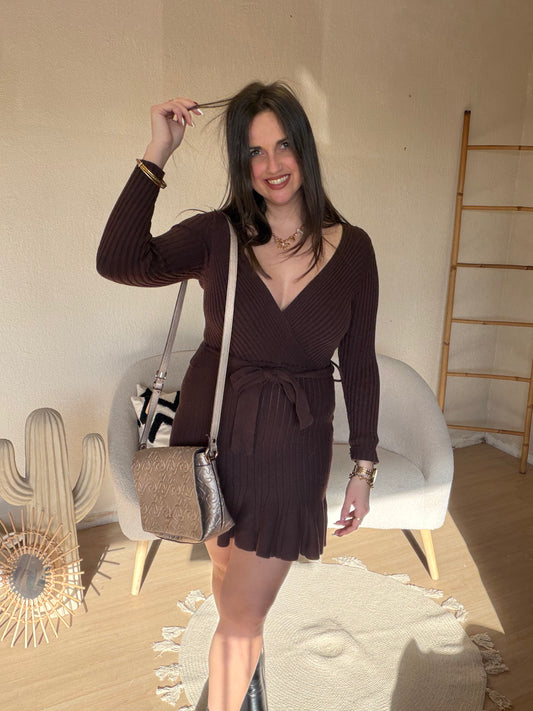 Robe marron taille S/M