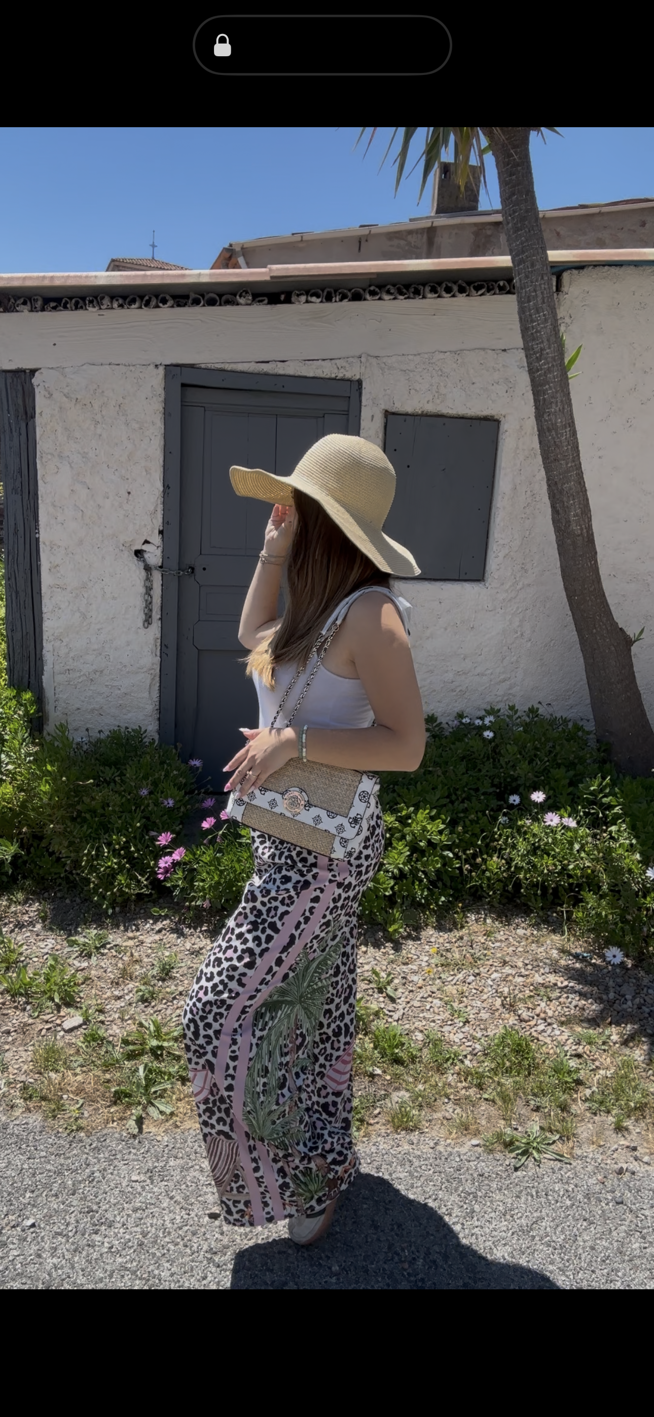 Pantalon Léopard rayure rose TU