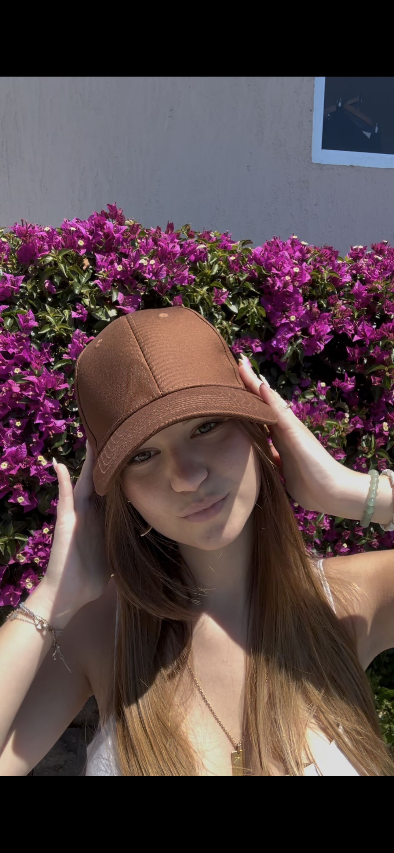 Casquette marron