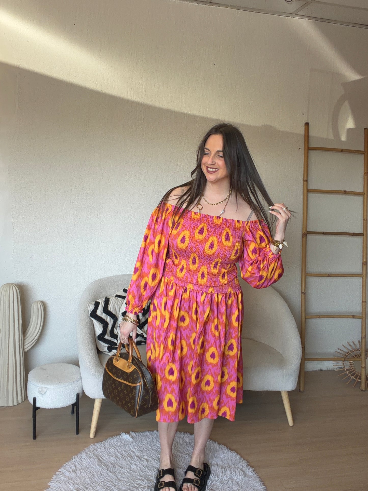 Robe à motifs taille M