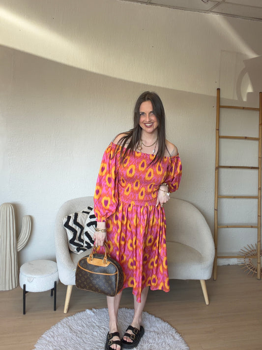 Robe à motifs taille M