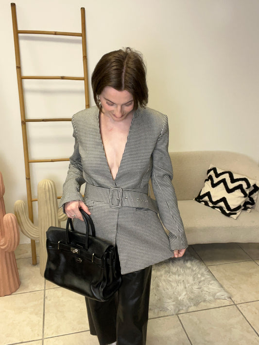 Blazer pied de poule Zara taille M