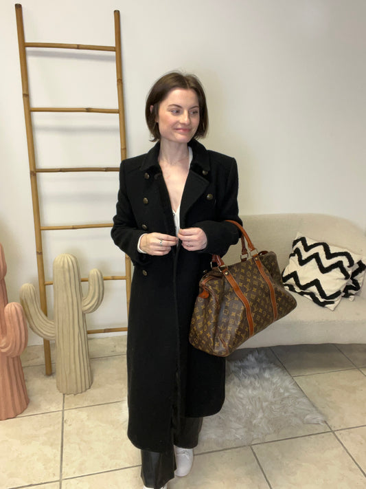 Manteau noir taille M